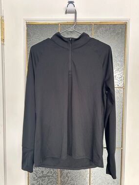 Tuff Athletics Black Half-Zip Training Top